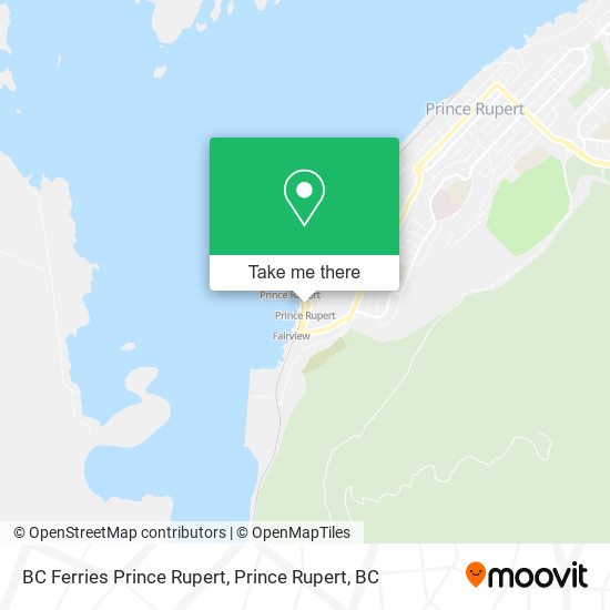 BC Ferries Prince Rupert map