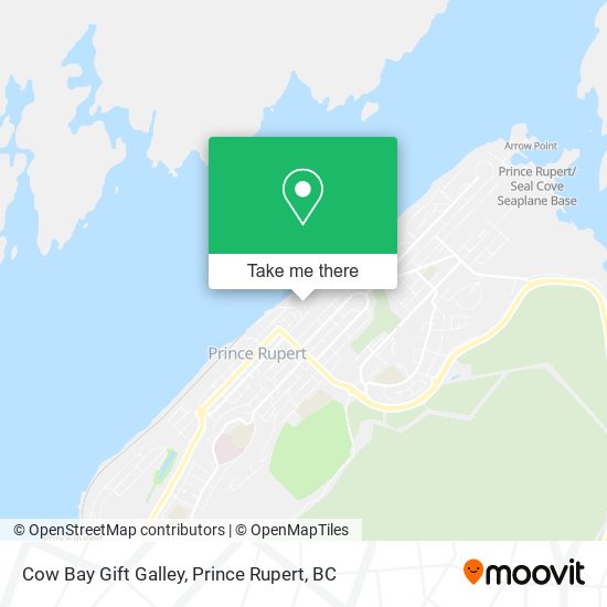 Cow Bay Gift Galley map