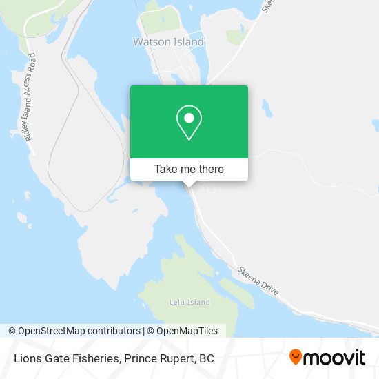 Lions Gate Fisheries map