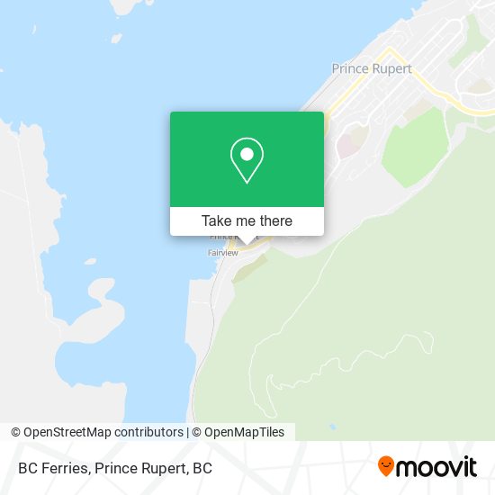 BC Ferries map