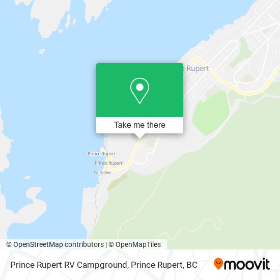 Prince Rupert RV Campground map