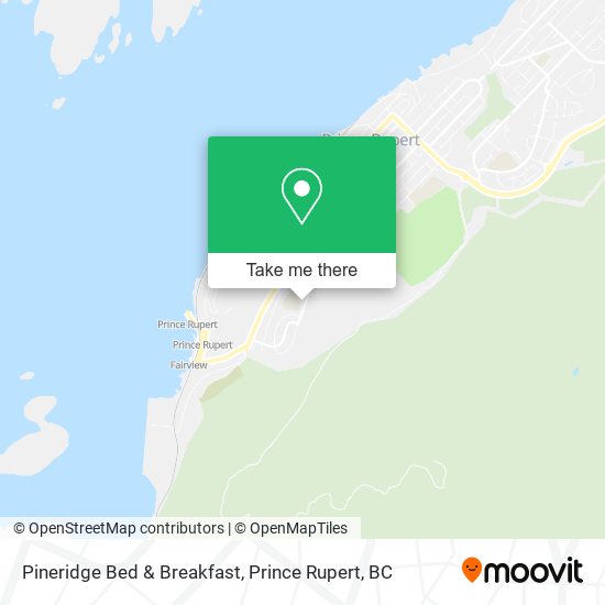 Pineridge Bed & Breakfast map