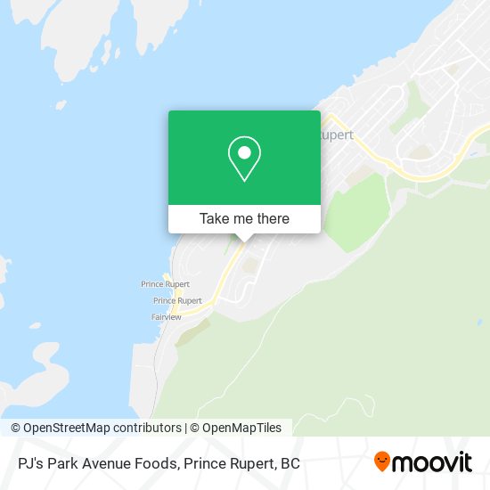 PJ's Park Avenue Foods map