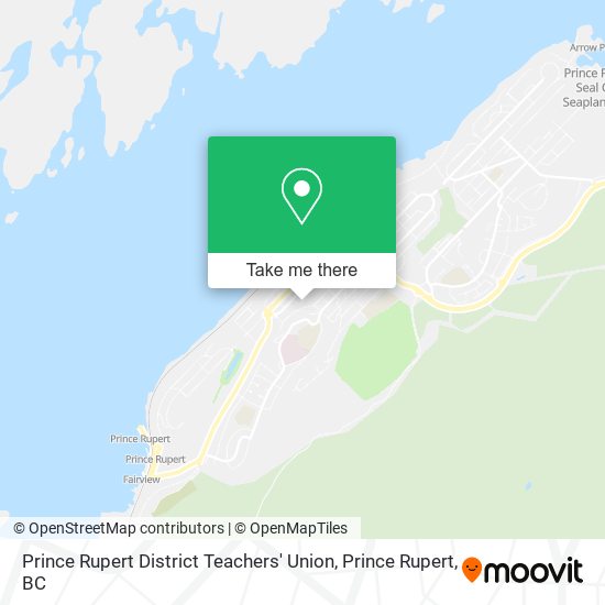 Prince Rupert District Teachers' Union map
