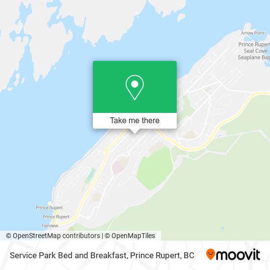 Service Park Bed and Breakfast map