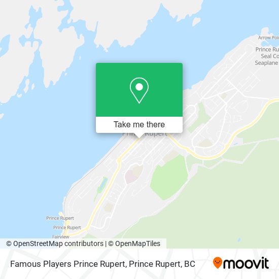 Famous Players Prince Rupert map