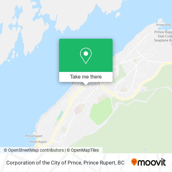 Corporation of the City of Prnce map