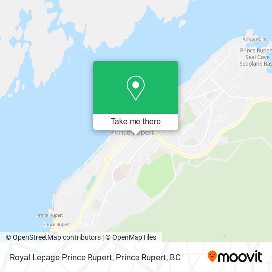 Royal Lepage Prince Rupert map