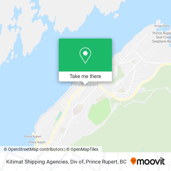 Kitimat Shipping Agencies, Div of map