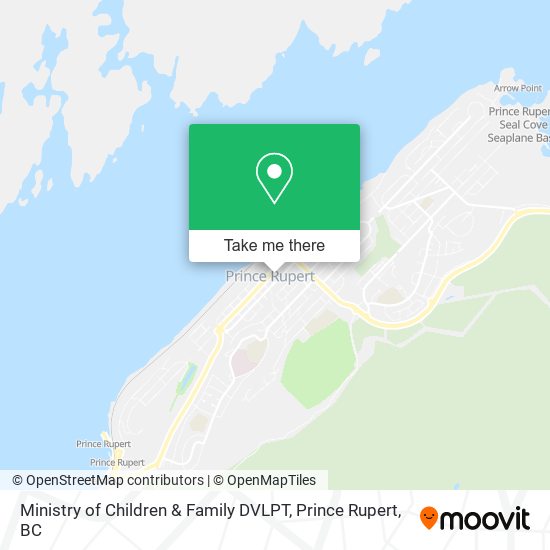 Ministry of Children & Family DVLPT map