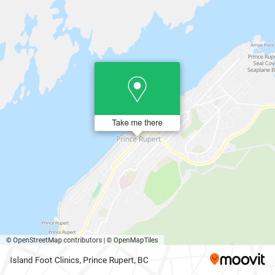 Island Foot Clinics map