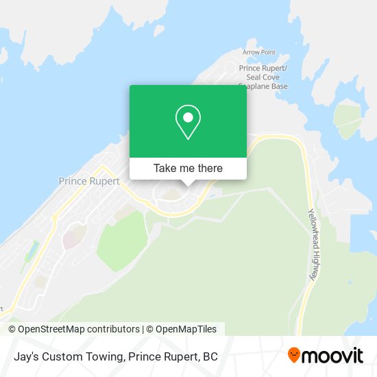 Jay's Custom Towing map