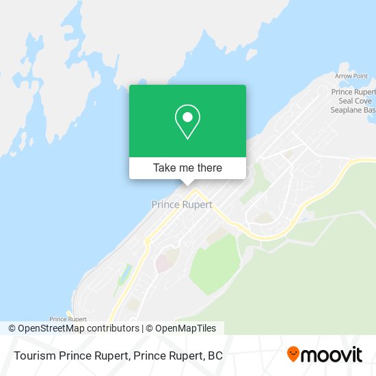 Tourism Prince Rupert map