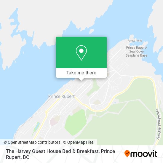 The Harvey Guest House Bed & Breakfast map