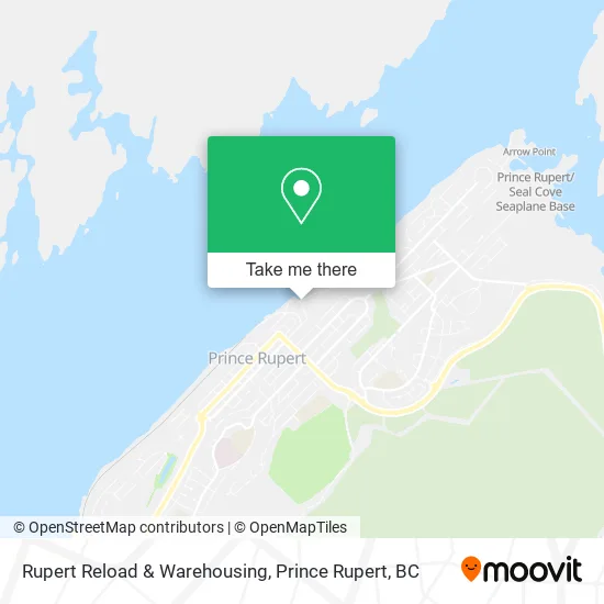 Rupert Reload & Warehousing map