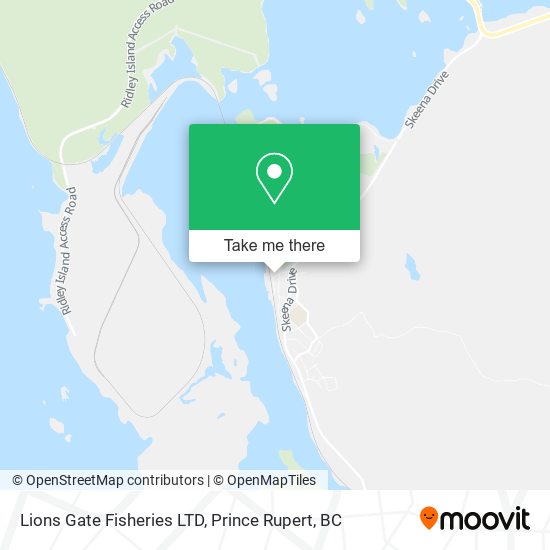 Lions Gate Fisheries LTD map