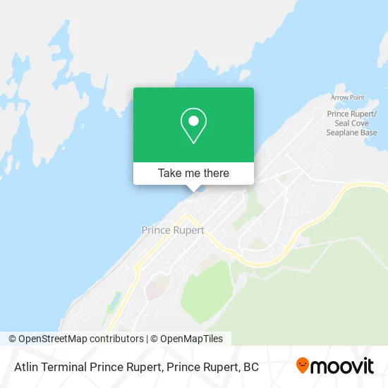 Atlin Terminal Prince Rupert map
