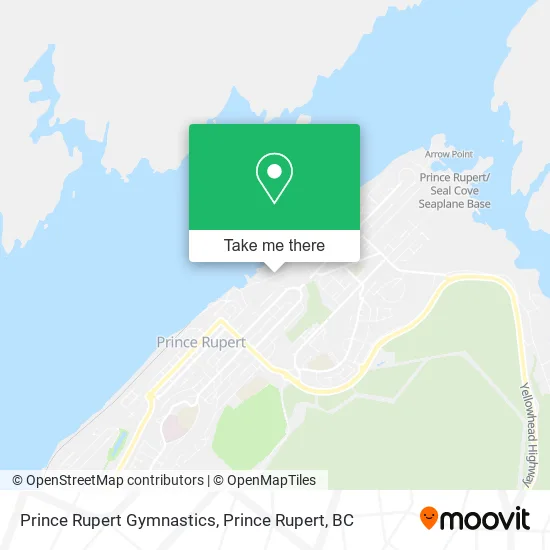 Prince Rupert Gymnastics map