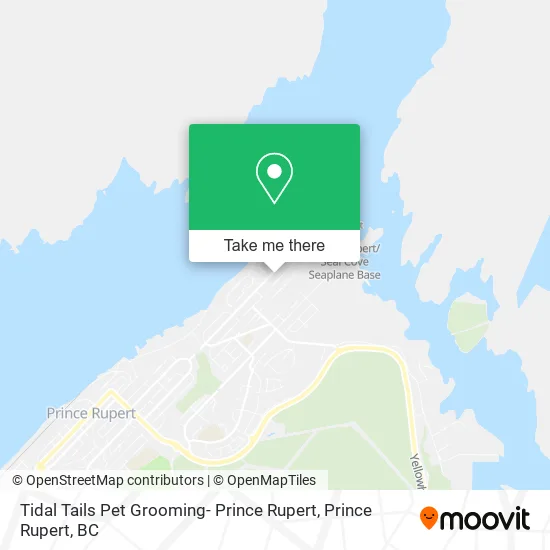 Tidal Tails Pet Grooming- Prince Rupert map