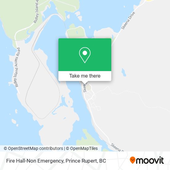 Fire Hall-Non Emergency map