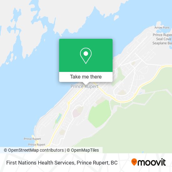 First Nations Health Services map