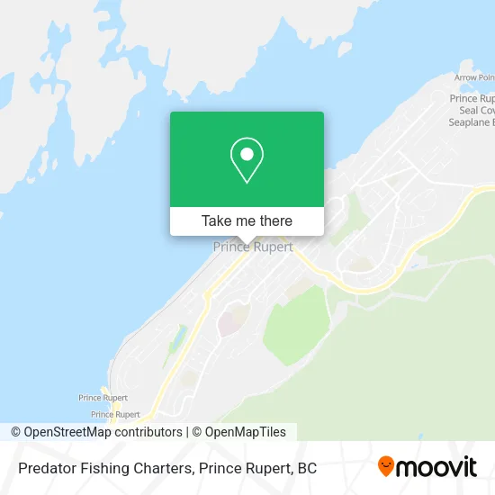 Predator Fishing Charters map