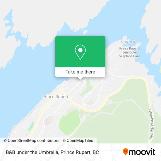 B&B under the Umbrella map