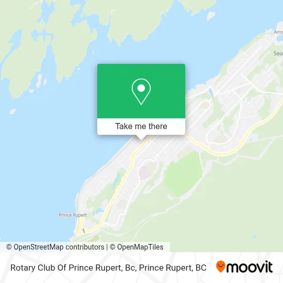 Rotary Club Of Prince Rupert, Bc map