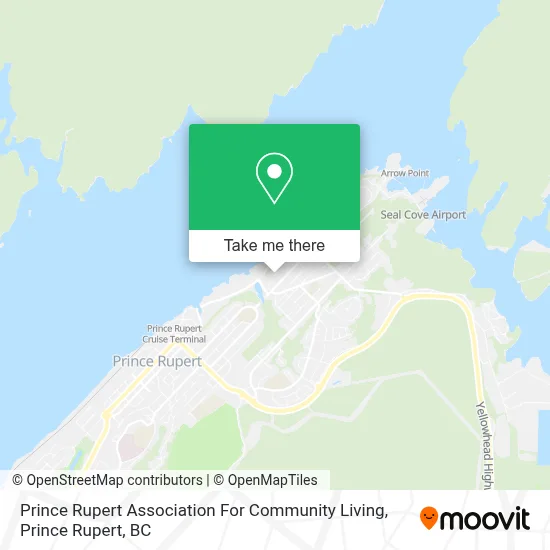 Prince Rupert Association For Community Living map