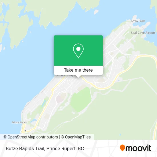 Butze Rapids Trail map