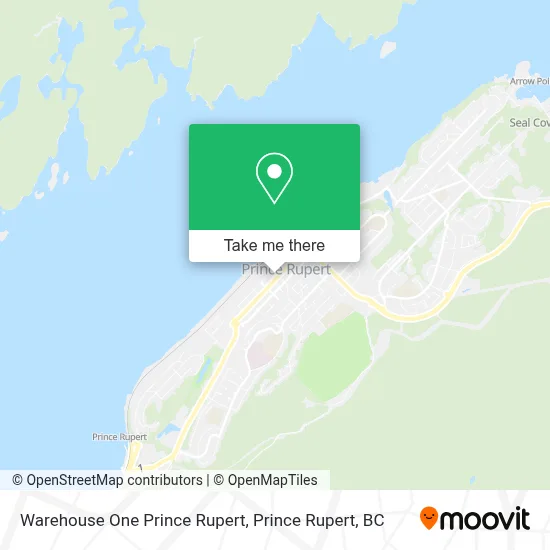Warehouse One Prince Rupert map