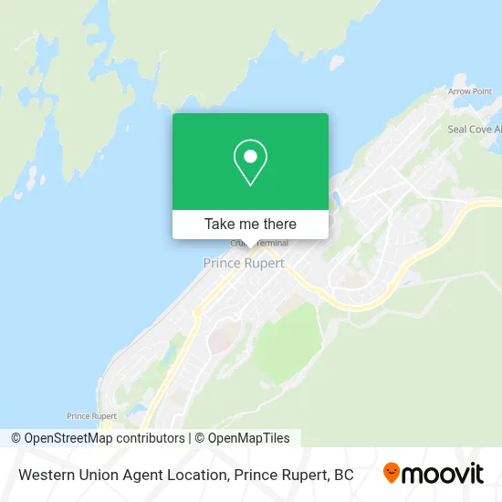 Western Union Agent Location map