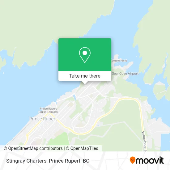 Stingray Charters map