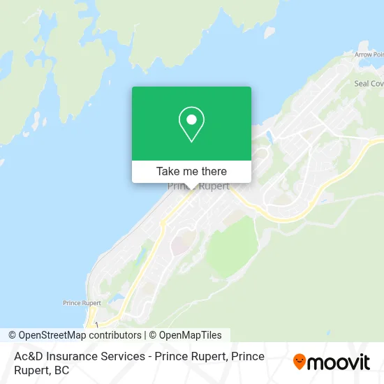 Ac&D Insurance Services - Prince Rupert map