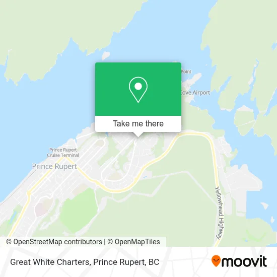 Great White Charters map