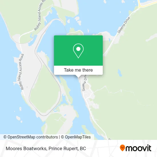 Moores Boatworks map