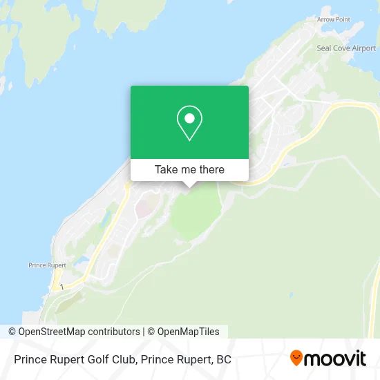 Prince Rupert Golf Club map