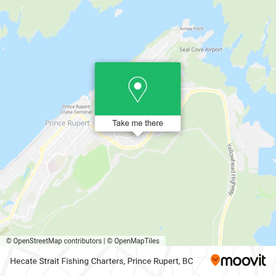 Hecate Strait Fishing Charters map