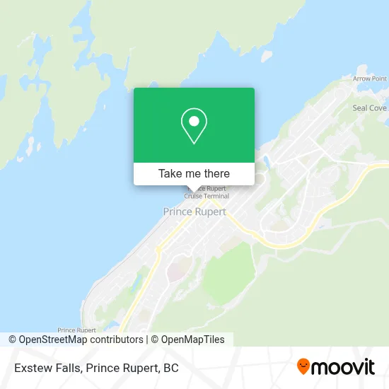Exstew Falls map