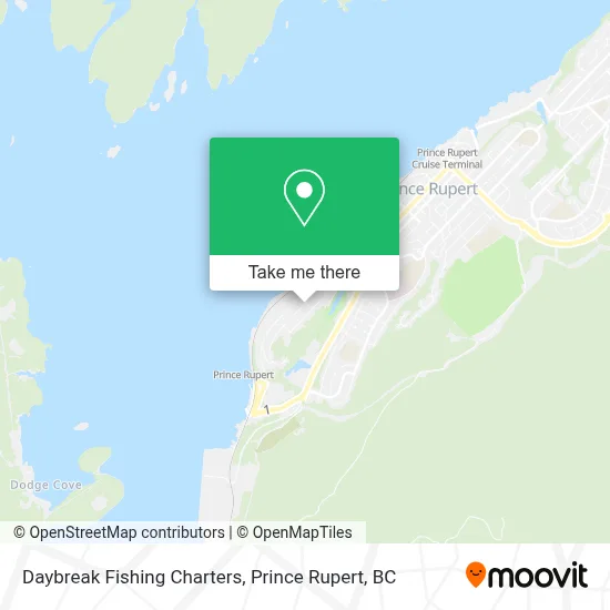 Daybreak Fishing Charters map