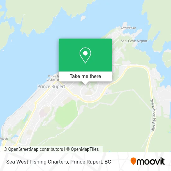 Sea West Fishing Charters map