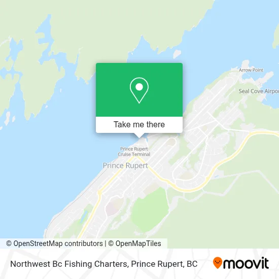 Northwest Bc Fishing Charters map