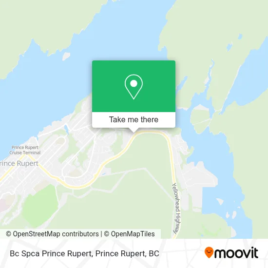 Bc Spca Prince Rupert map