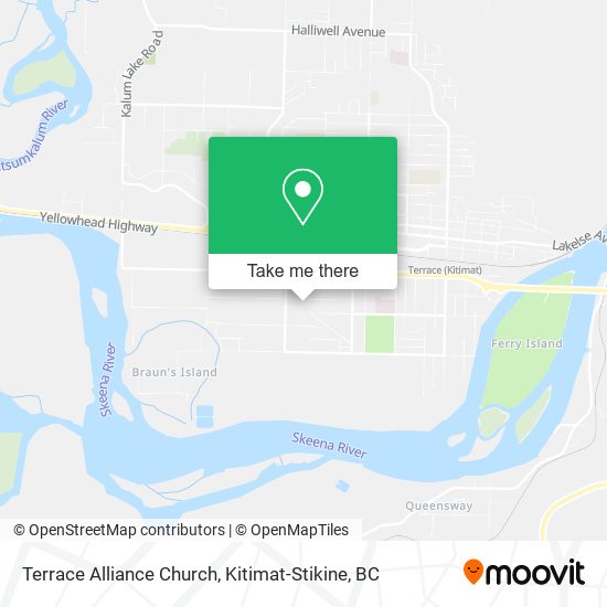 Terrace Alliance Church map