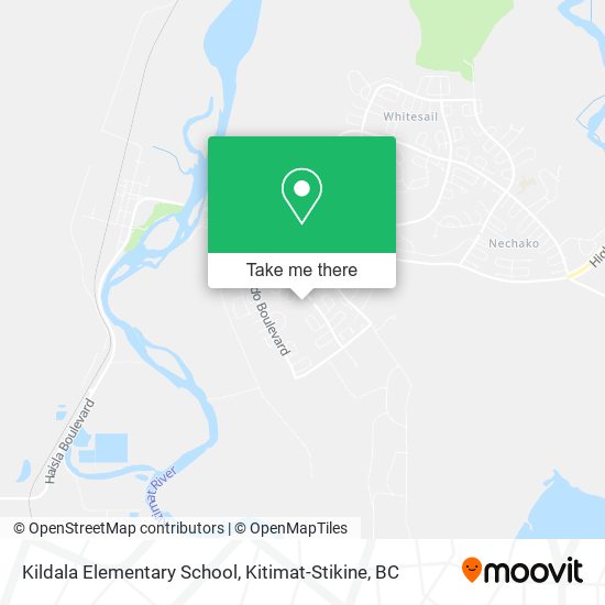 Kildala Elementary School map
