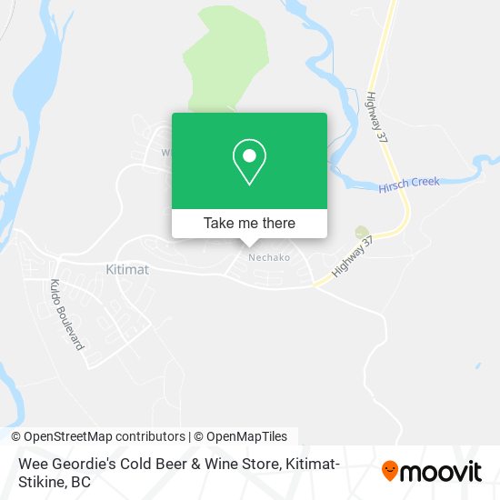 Wee Geordie's Cold Beer & Wine Store map