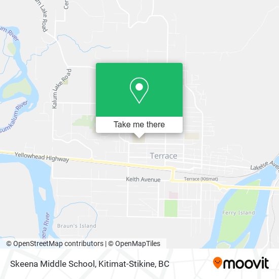 Skeena Middle School map