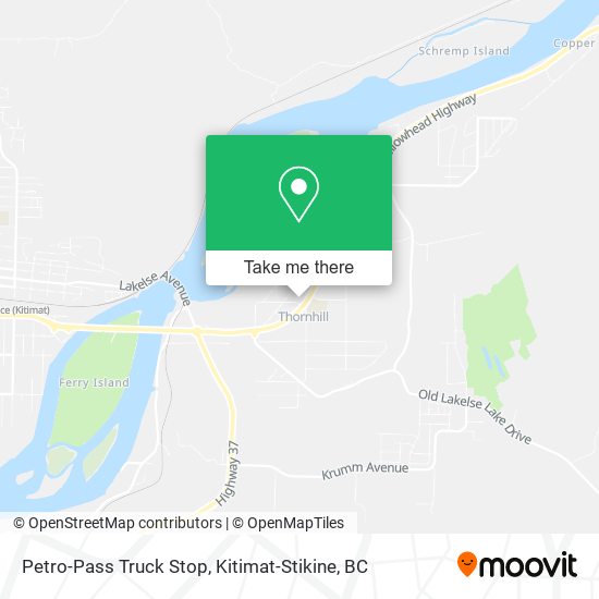 Petro-Pass Truck Stop map