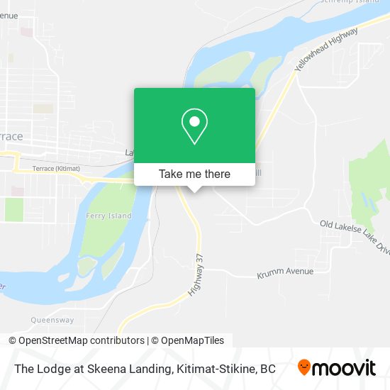 The Lodge at Skeena Landing map