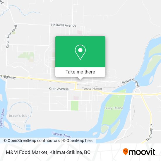 M&M Food Market map